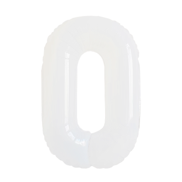 Numbers White 40"