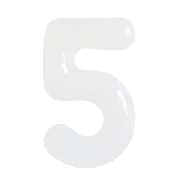 Numbers White 40"
