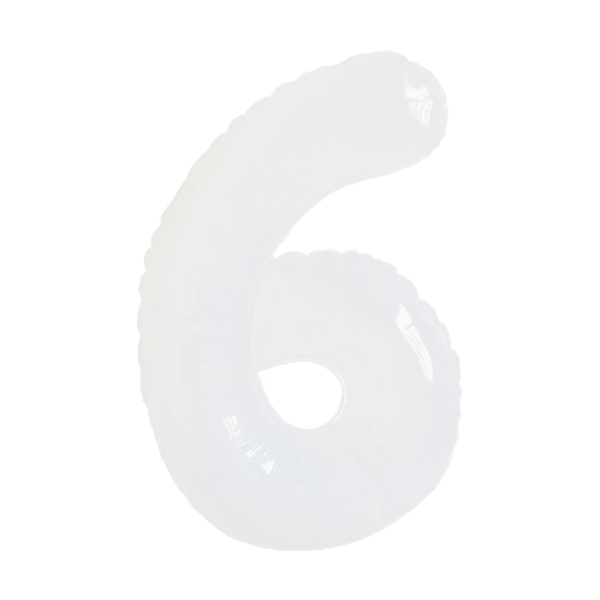 Numbers White 40"