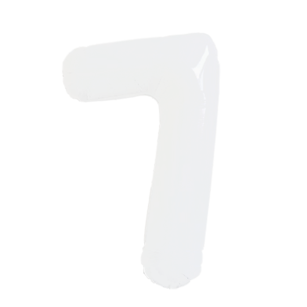 Numbers White 40"