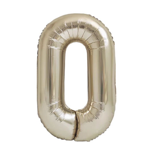 Numbers White Gold 40"