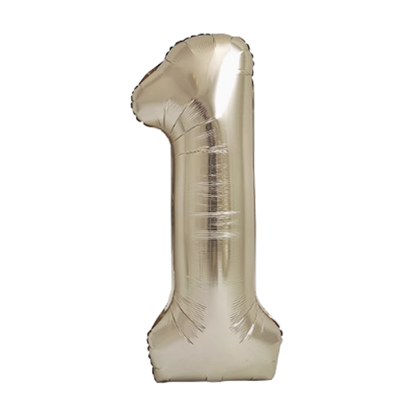 Numbers White Gold 40"