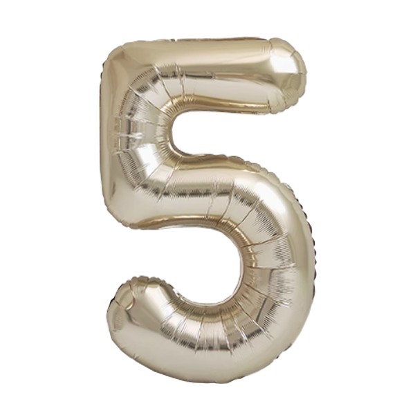 Numbers White Gold 40"