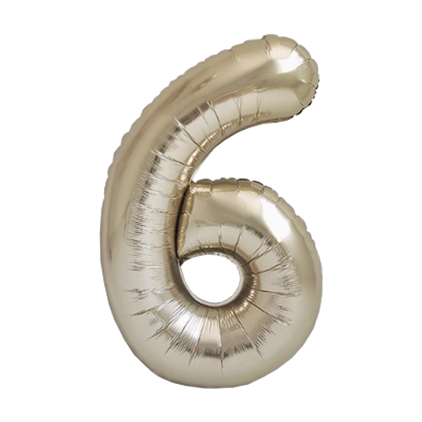 Numbers White Gold 40"