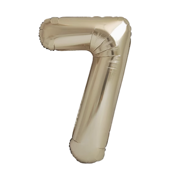 Numbers White Gold 40"