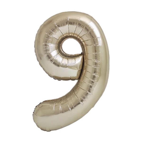 Numbers White Gold 40"