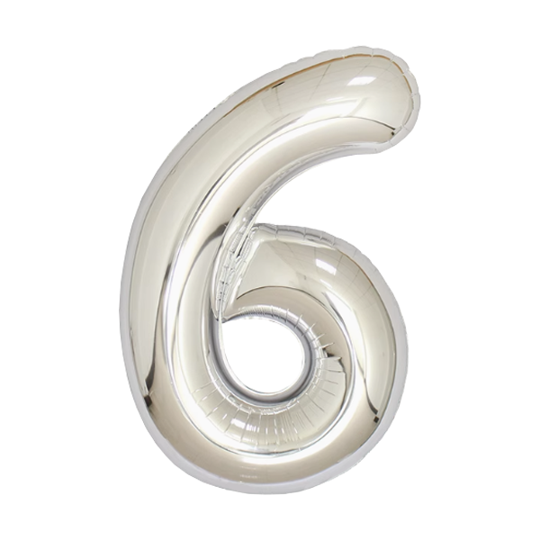Numbers Silver 40"