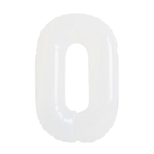 Numbers White 40"